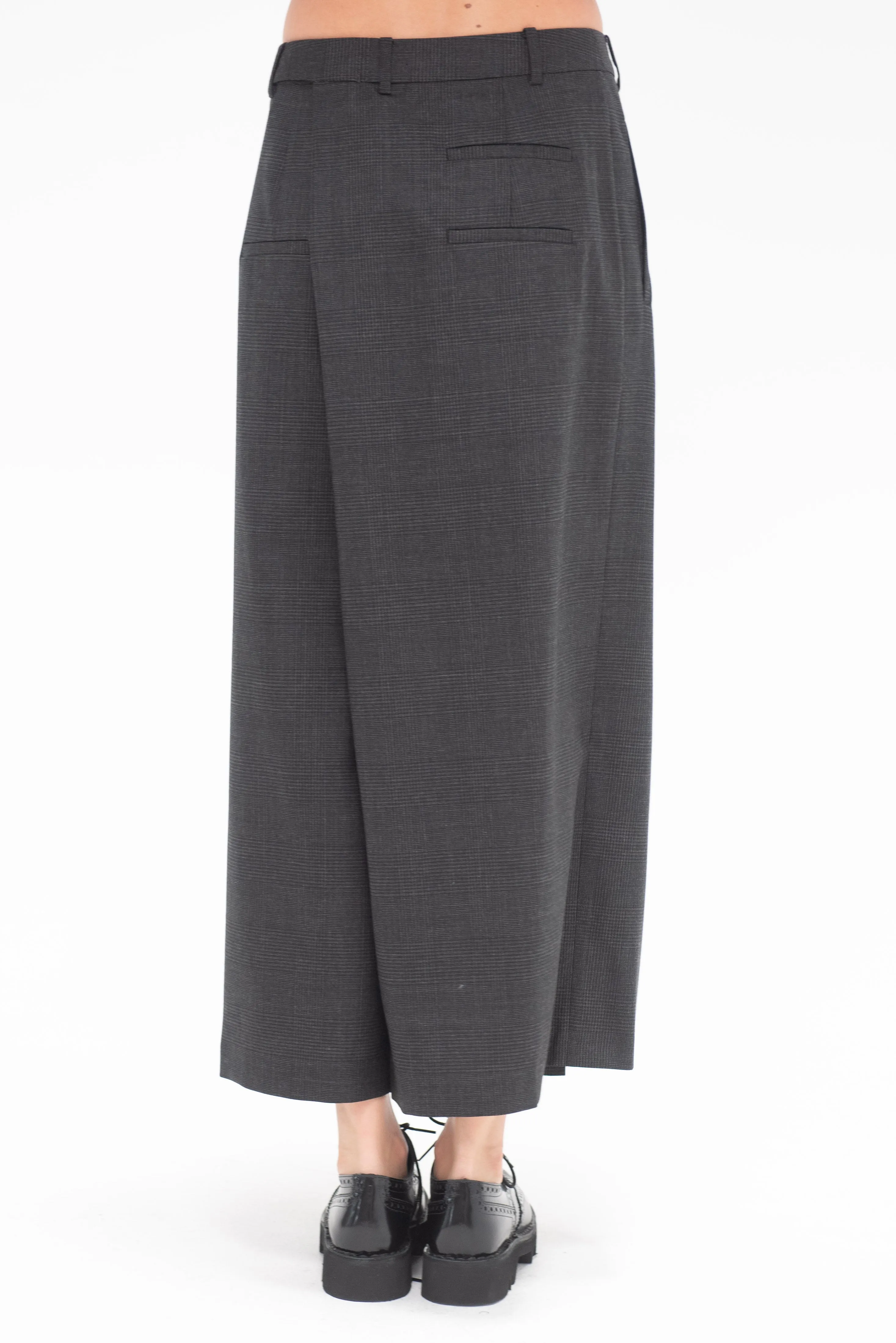 Adler Glenplaid Wrap Pant, Grey Multi