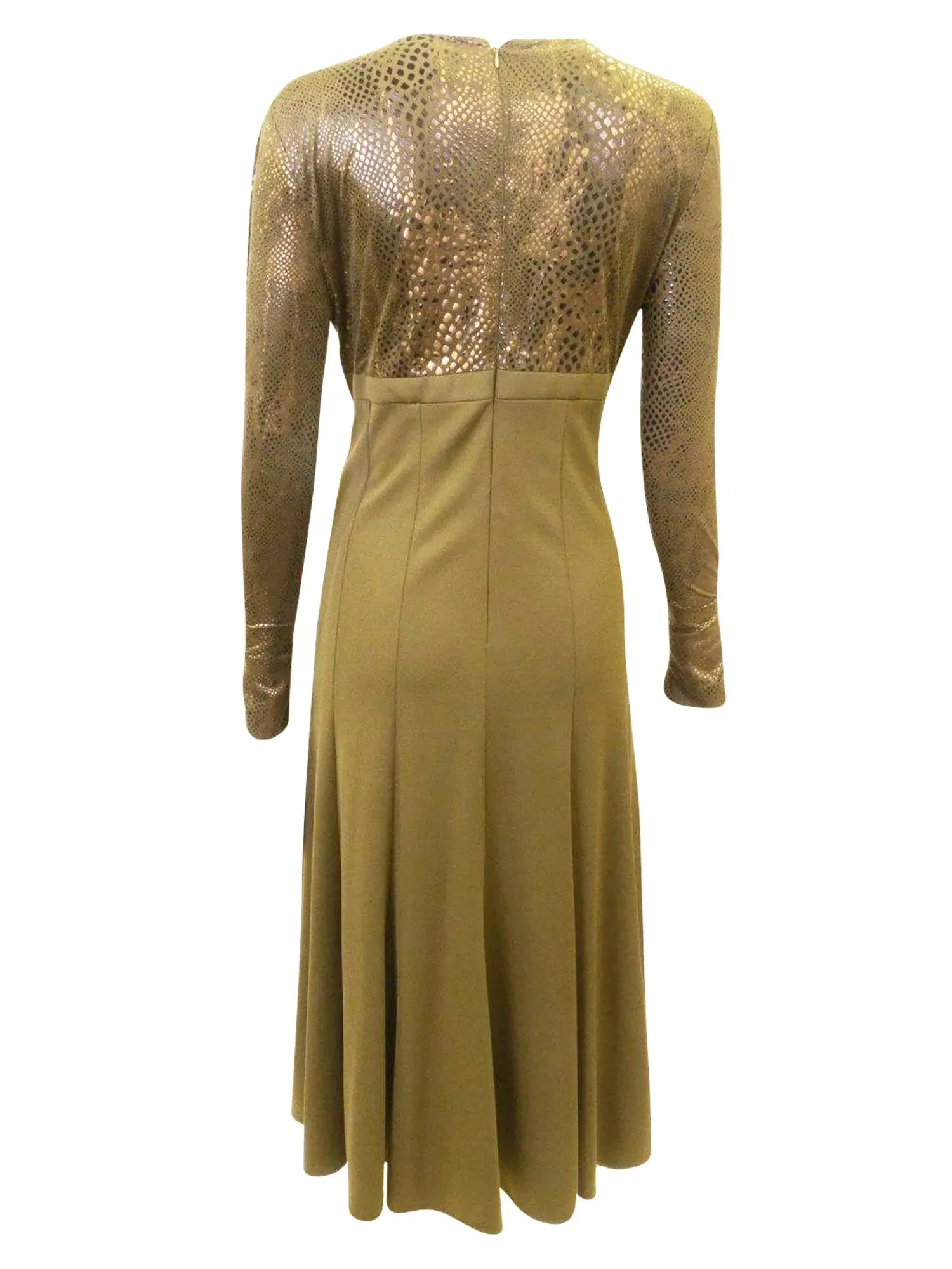 Dorinda Clark-Cole Olive Brooch Dress