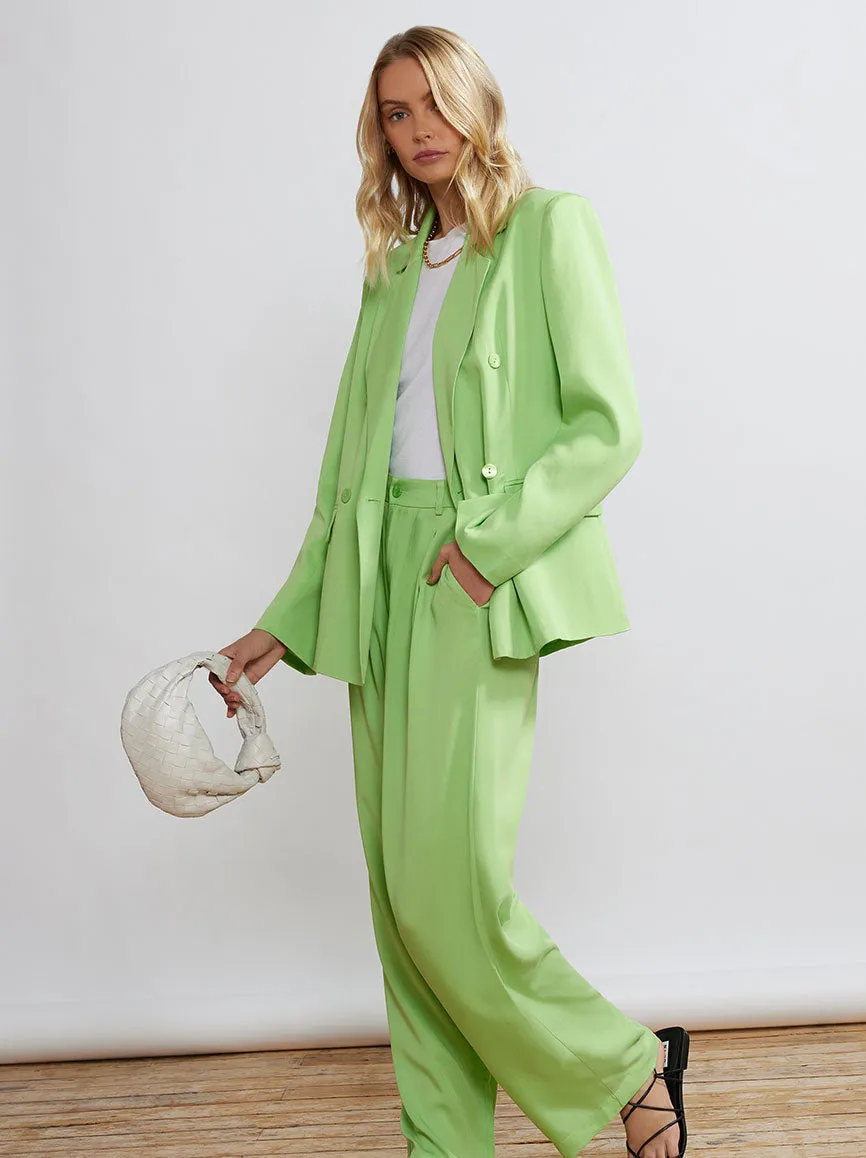 Edith Green Wide-Leg Trousers