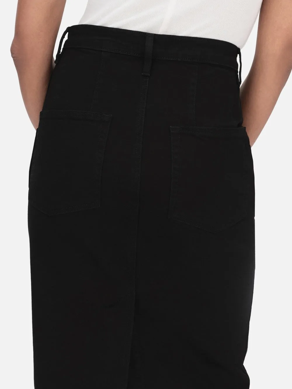 FRAME The High Waisted Seamed Skirt in Aster