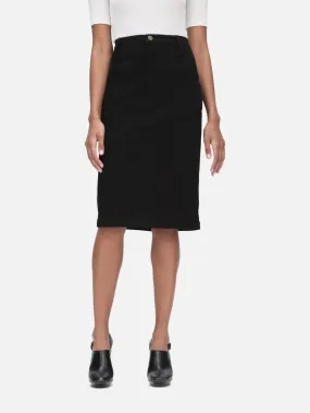 FRAME The High Waisted Seamed Skirt in Aster