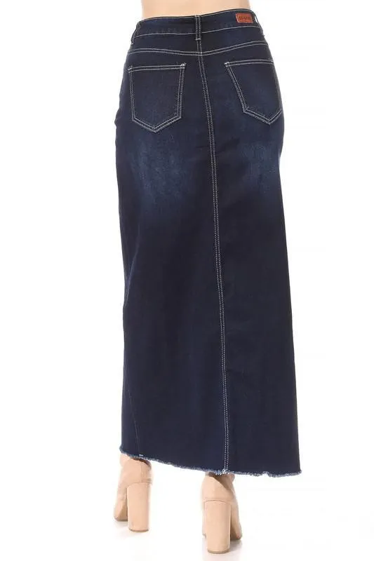 Janie Dk Wash Denim Skirt