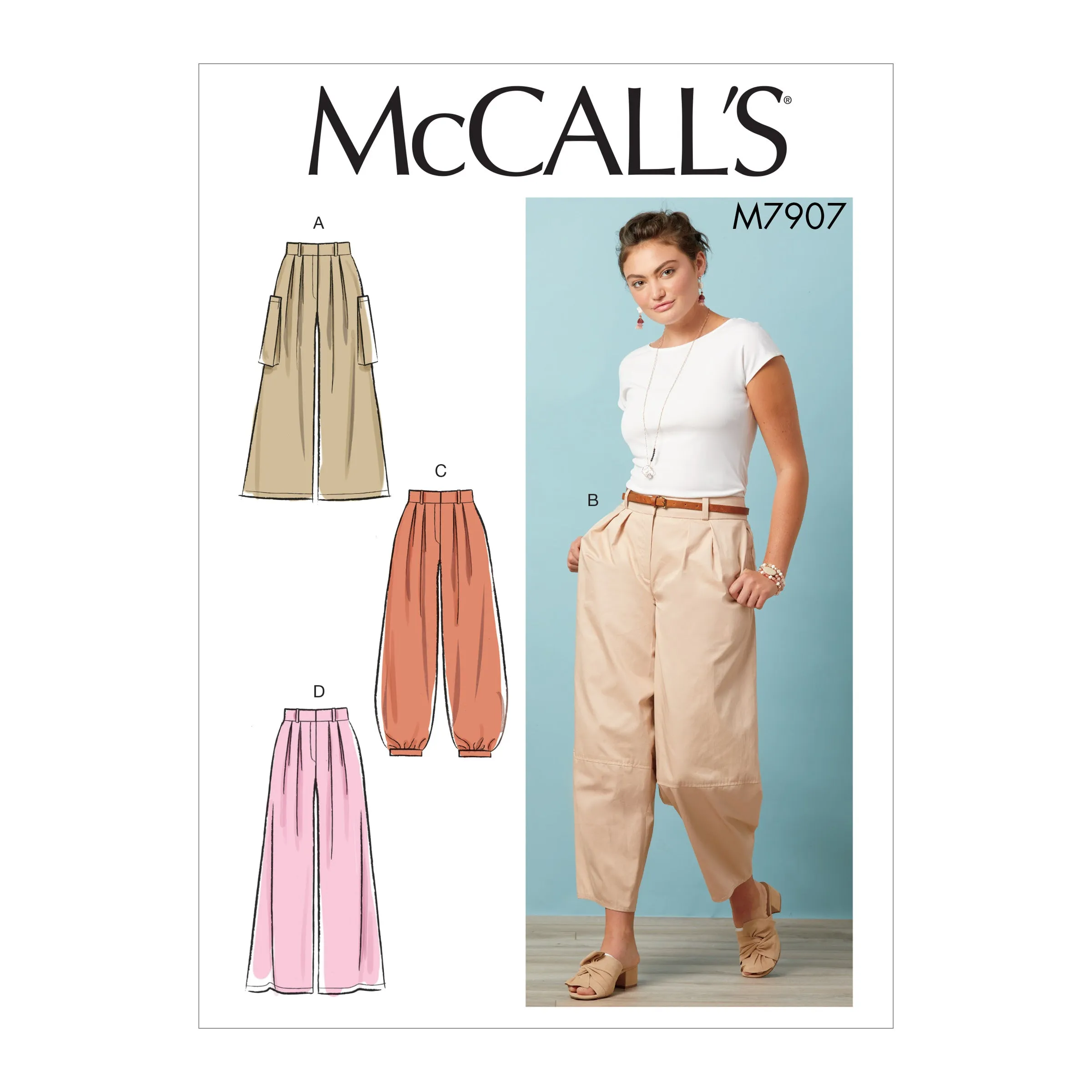 M7907 Misses' Pants