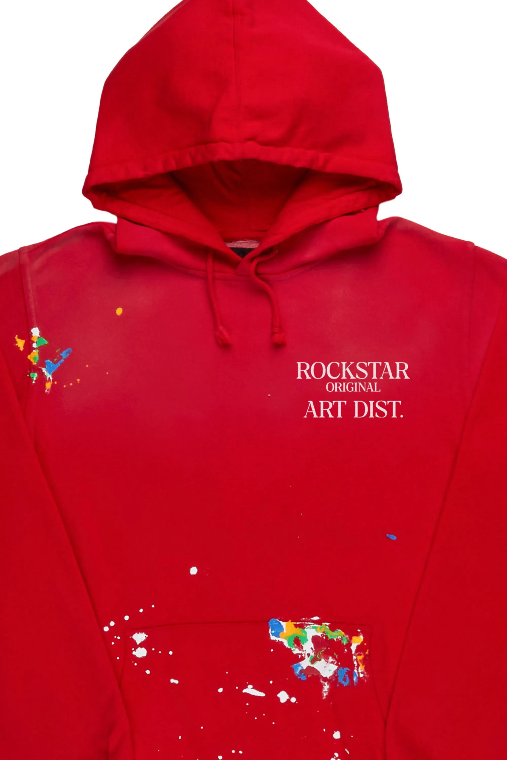 Make It Rain Red Oversized Hoodie