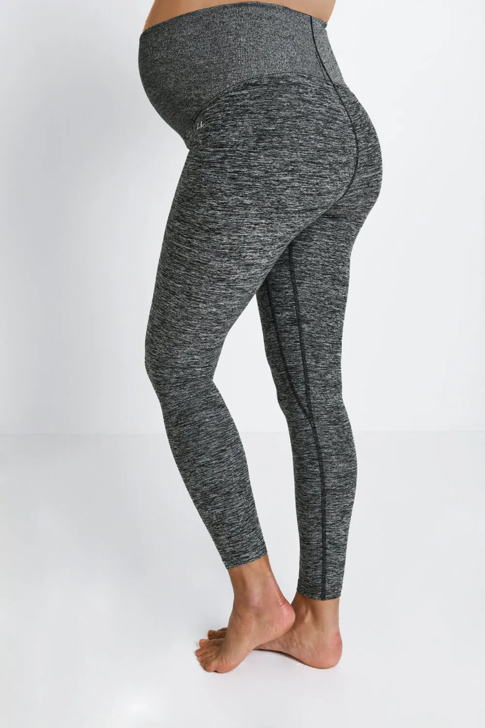 Maternity Ultimate Soft-Touch Leggings - Dark Grey Marl