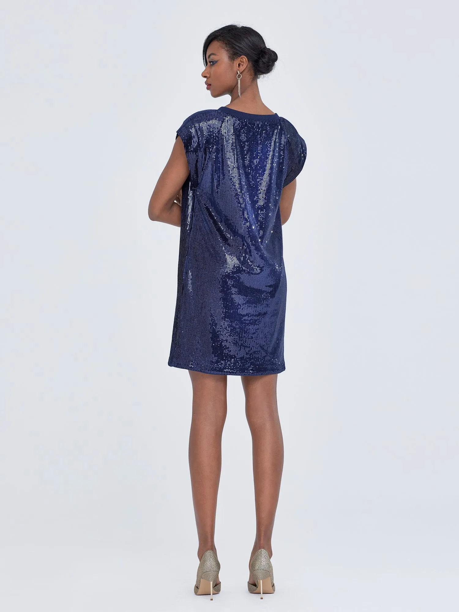 Sequin Shift Dress