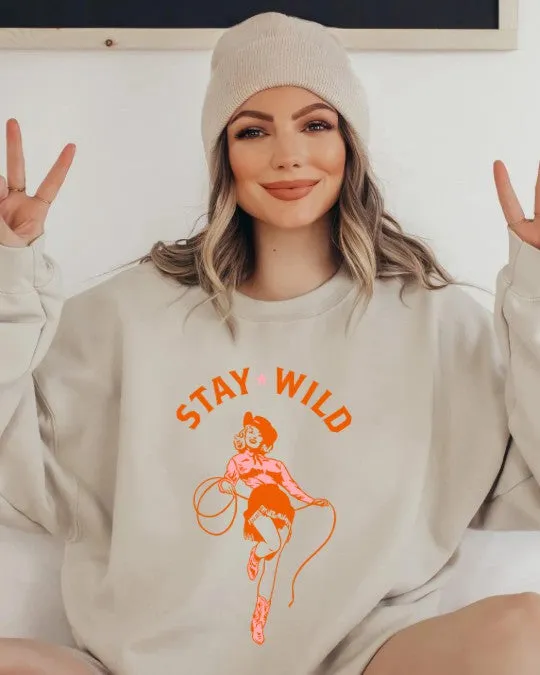 Stay Wild Cowgirl Western Sweatshirt